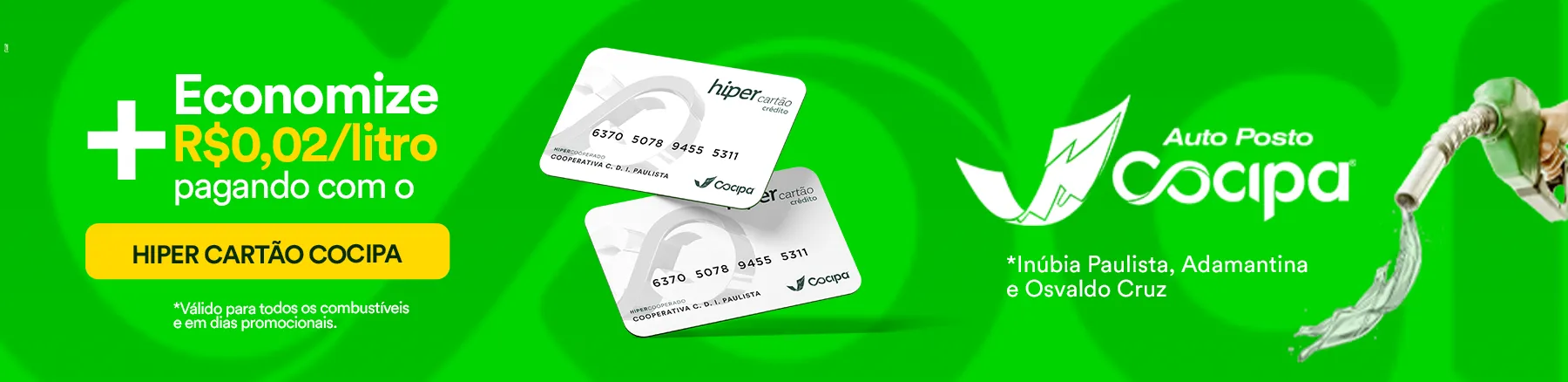 cartao auto posto pc
